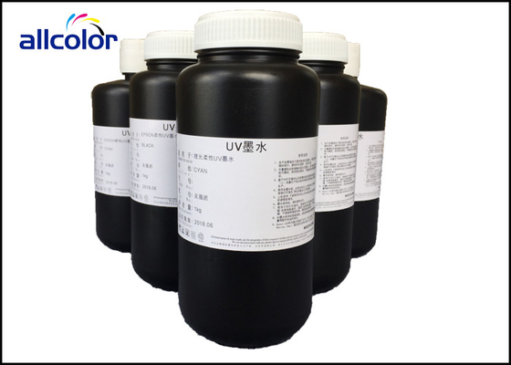 Tinta de impresora ULTRAVIOLETA magnética de CMYK, tinta curable ULTRAVIOLETA de la cabeza de impresión de Epson DX5 DX7