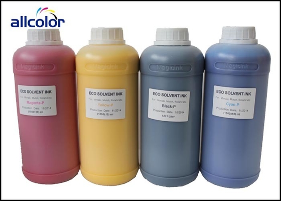 Tinta compatible del chorro de tinta de la impresora de 6 colores, tinta impermeable del solvente de Eco