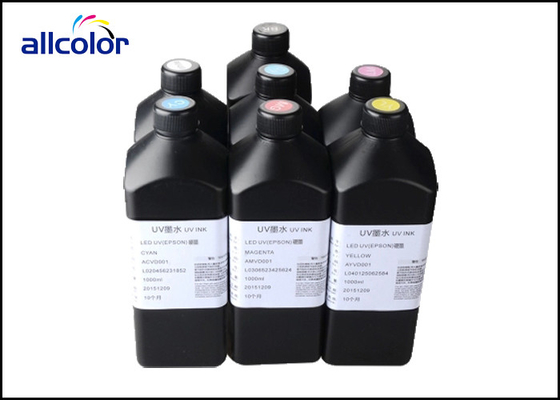 Tinta de impresora ULTRAVIOLETA magnética de CMYK, tinta curable ULTRAVIOLETA de la cabeza de impresión de Epson DX5 DX7
